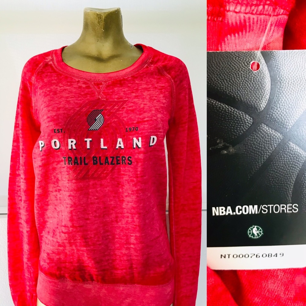 NWT NBA PORTLAND TRAIL BLAZERS Sweatshirt S